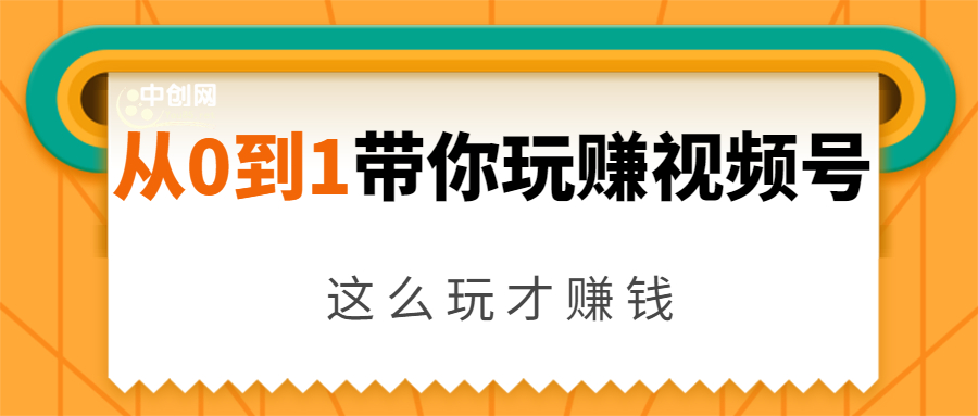 从0到1带你玩赚视频号：这么玩才赚钱，日引流500+日收入1000+核心玩法-逐风项目库