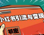 小红书引流与变现：从0-1手把手带你快速掌握小红书涨粉核心玩法进行变现-逐风项目库