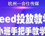 合仕传媒Feed投放教学，手把手教学，开车烧钱必须自己会-逐风项目库