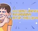 2021新风口-拼多多虚拟店：可多店批量操作，每个店一天收入在200-1000-逐风项目库