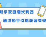 知乎获客增长利器：教你如何轻松通过知乎引流获客变现-逐风项目库