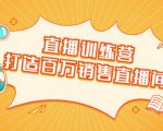 直播训练营：打造百万销售直播间 教会你如何直播带货，抓住直播大风口-逐风项目库