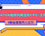 详细解析TIKTOK如何利用海外CPS+工具0粉丝轻松变现月入过万-逐风项目库