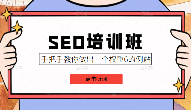 SEO培训班课程，手把手教你做出一个权重6的例站，价值8000元-逐风项目库