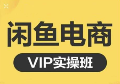鱼客·闲鱼电商零基础入门到进阶VIP实战课程，帮助你掌握闲鱼电商所需的各项技能-逐风项目库