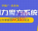 老衲·引力魔方系统课，让你掌握低PPC高ROI玩法，价值299元-逐风项目库