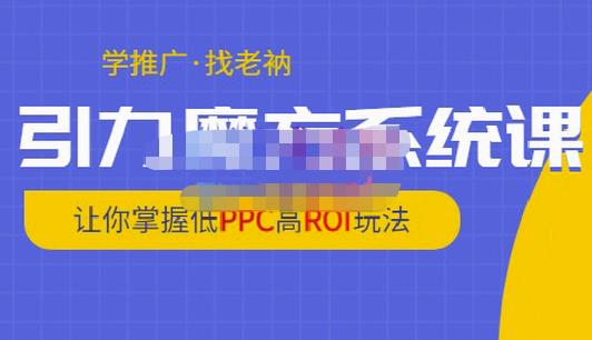 老衲·引力魔方系统课，让你掌握低PPC高ROI玩法，价值299元-逐风项目库