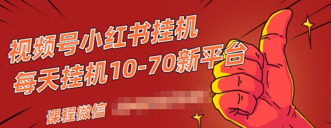 视频号小红书抖音挂机项目，小白无脑操作，按照要求来，单号每天几十米-逐风项目库
