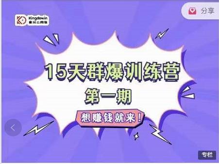 金抖云Peter《15天群爆训练营》，破解抖音玄学，群爆心法，起号方式-逐风项目库