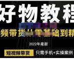 锅锅老师好物分享课程：短视频带货从零基础到精通，只需手机+实操-逐风项目库