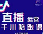 美尊-抖音直播运营千川系统课：直播​运营规划、起号、主播培养、千川投放等-逐风项目库