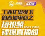 尼克派·工业化思维下的直播电商之短视频锤爆直播间，听话照做执行爆单-逐风项目库
