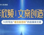 李欣频|文案创造课，0基础可报10天写出“看到就想转”的自媒体文案-逐风项目库