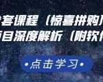 京东撸货全套课程（惊喜拼购），京东撸货项目深度解析（附软件）-逐风项目库