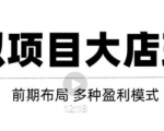 虚拟项目月入几万大店玩法分享，多店操作利润倍增（快速起店盈利）-逐风项目库