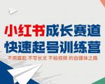 小红书成长赛道快速起号训练营，不露脸不写长文不拍视频，0粉丝冷启动变现之路-逐风项目库
