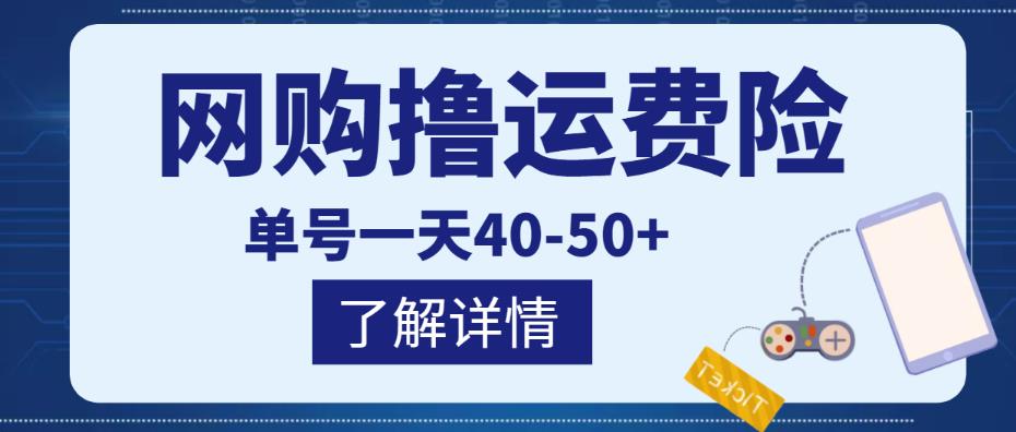 网购撸运费险项目，单号一天40-50+，实实在在能够赚到钱的项目【详细教程】-逐风项目库