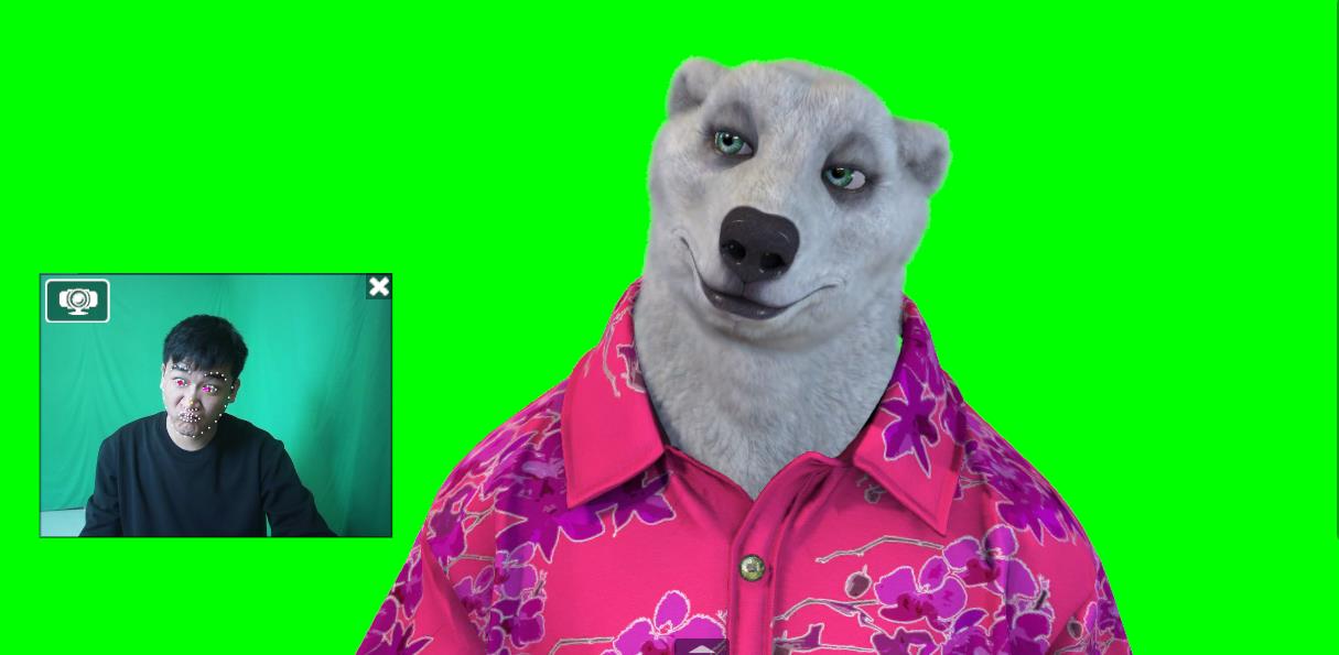 实时直播换脸卡通形象出镜，卡通形象面部捕捉(软件＋教程)-逐风项目库