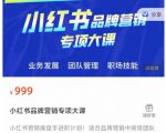 小红书品牌营销专项大课，操盘手进阶，一套能让你提升业务精进的课程-逐风项目库