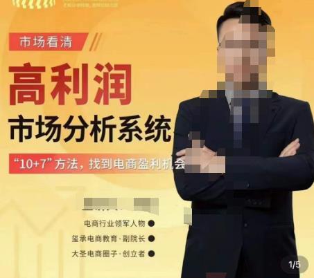 市场看清·高利润市场分析系统-10+7找到电商盈利机会-逐风项目库
