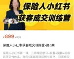 保险人小红书获客成交训练营，0基础高效玩转小红书，可复制的获客成交之路-逐风项目库