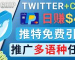 通过Twitter推广CPA Leads，日赚46.01美元 - 免费的CPA联盟推广模式-逐风项目库
