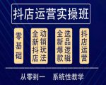 他创传媒·抖音小店系统运营实操课，从零到一系统性教学，抖店日出千单保姆级讲解-逐风项目库