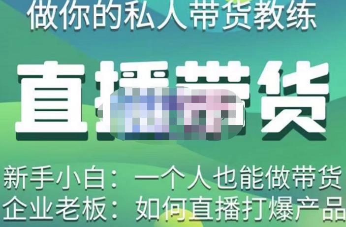 硬核传媒·直播带货（私人教练），实操实战教学，通俗易懂，学完后新手小白一个人也能做带货-逐风项目库