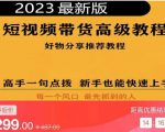 2023短视频好物分享带货，好物带货高级教程，高手一句点拨，新手也能快速上手-逐风项目库