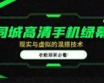 同城高清手机绿幕，直播间现实与虚拟的混搭技术，老板商家必看！-逐风项目库