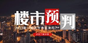 樱桃大房子2023楼市预判：新一轮大牛市会来吗？【付费文章】-逐风项目库