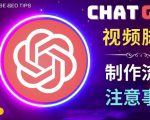 正确使用Chat GPT制作有价值的中文视频脚本，并在YouTube获利-逐风项目库