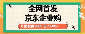 3月最新京东企业购教程，小白可做单人日利润500+撸货项目（仅揭秘）-逐风项目库