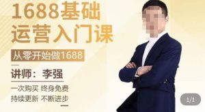 1688运营基础入门系统课，​20课时带你系统性解析1688运营-逐风项目库