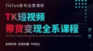 Tiktok运营线上训练营，引流爆单，急速涨粉，Tiktok短视频玩法大揭秘-逐风项目库