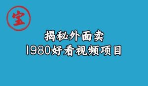 宝哥揭秘外面卖1980好看视频项目，投入时间少，操作难度低-逐风项目库
