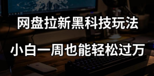 网盘拉新黑科技玩法，小白一周也能轻松过万【全套视频教程+黑科技】【揭秘】-逐风项目库