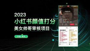 小红书颜值打分项目，最简单的项目之一-逐风项目库