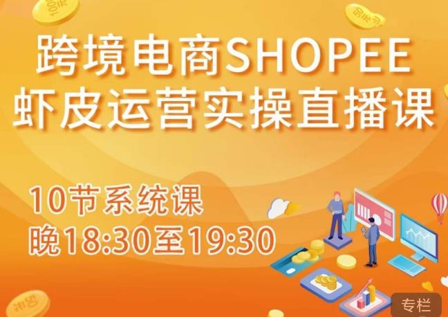 跨境电商Shopee虾皮运营实操直播课，从零开始学，入门到精通（10节系统课）-逐风项目库