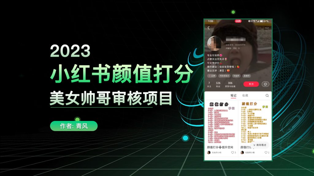 小红书颜值打分项目，最简单的项目之一-逐风项目库